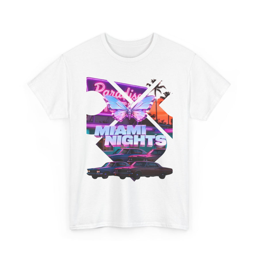 Vaporwave Motel Sunset Tee | Retro Neon Aesthetic Shirt