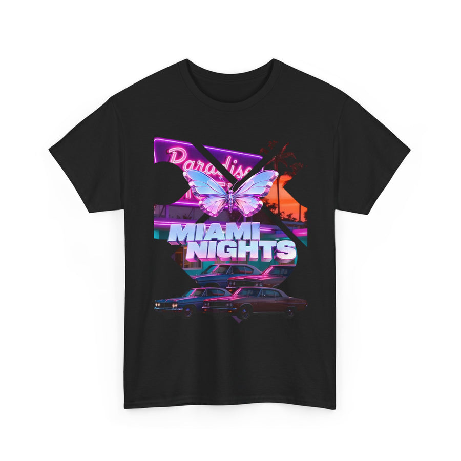 Vaporwave Motel Sunset Tee | Retro Neon Aesthetic Shirt