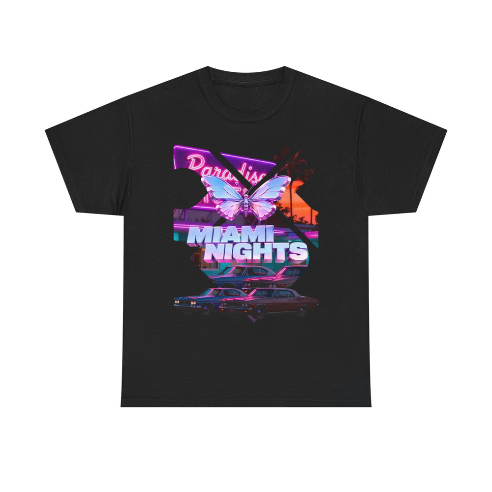 Vaporwave Motel Sunset Tee | Retro Neon Aesthetic Shirt